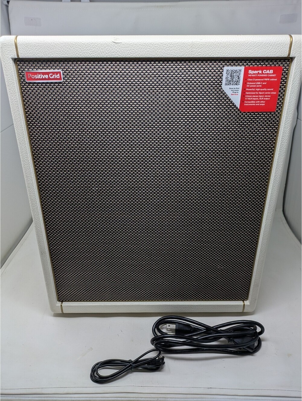Positive Grid Spark Cab 140-watt 1 x 10-inch Powered Guitar Cabinet - Pearl